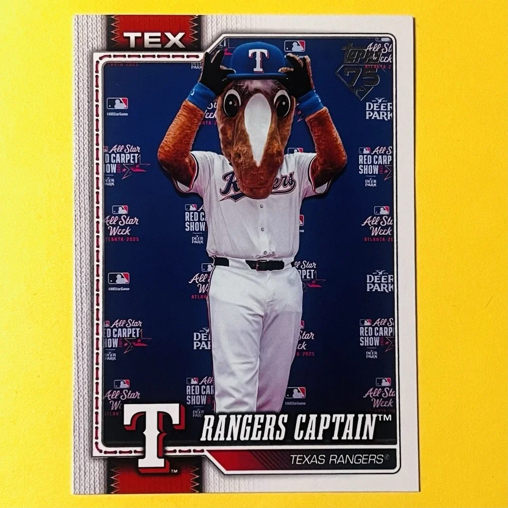 2026 Topps Series 1 Celebration Rangers Captain Mascot M-12 Texas‎ Rangers